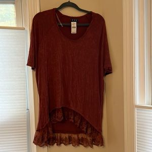 NWT Medium Rue21 Dusty Red Blouse